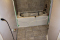 Bathroom renovation in the basement. Before and after images